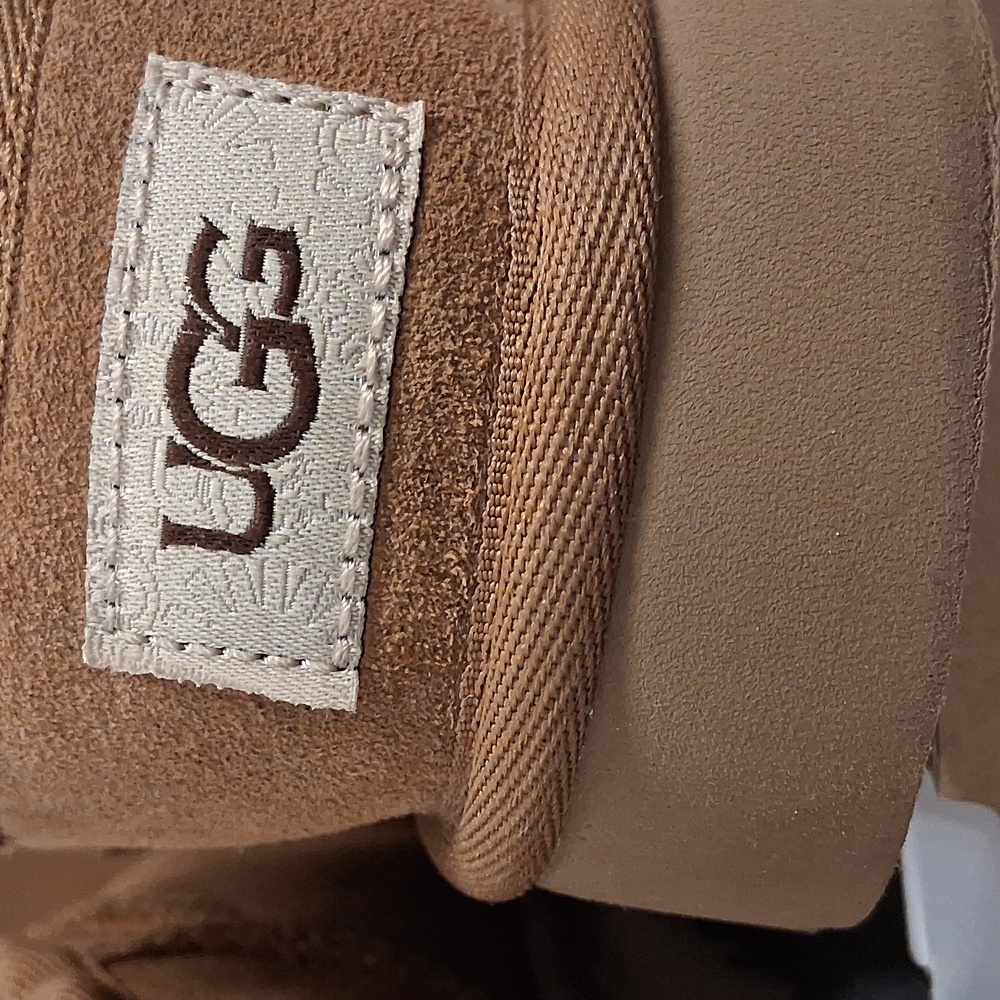 UGG Tan Suede Slippers - Picture 9 of 16